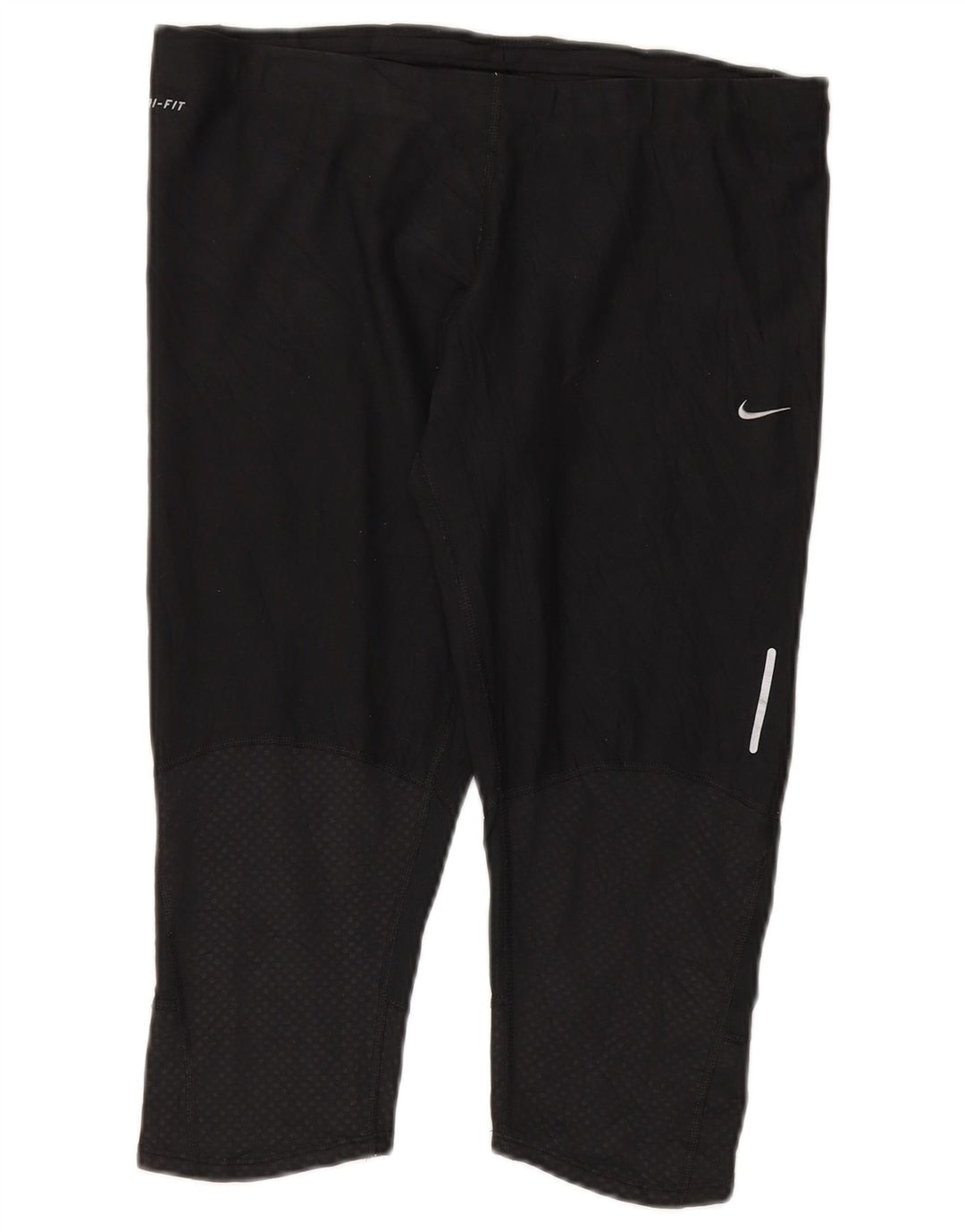 Женские леггинсы-капри Nike Dri Fit UK 18 XL, черный полиэстер