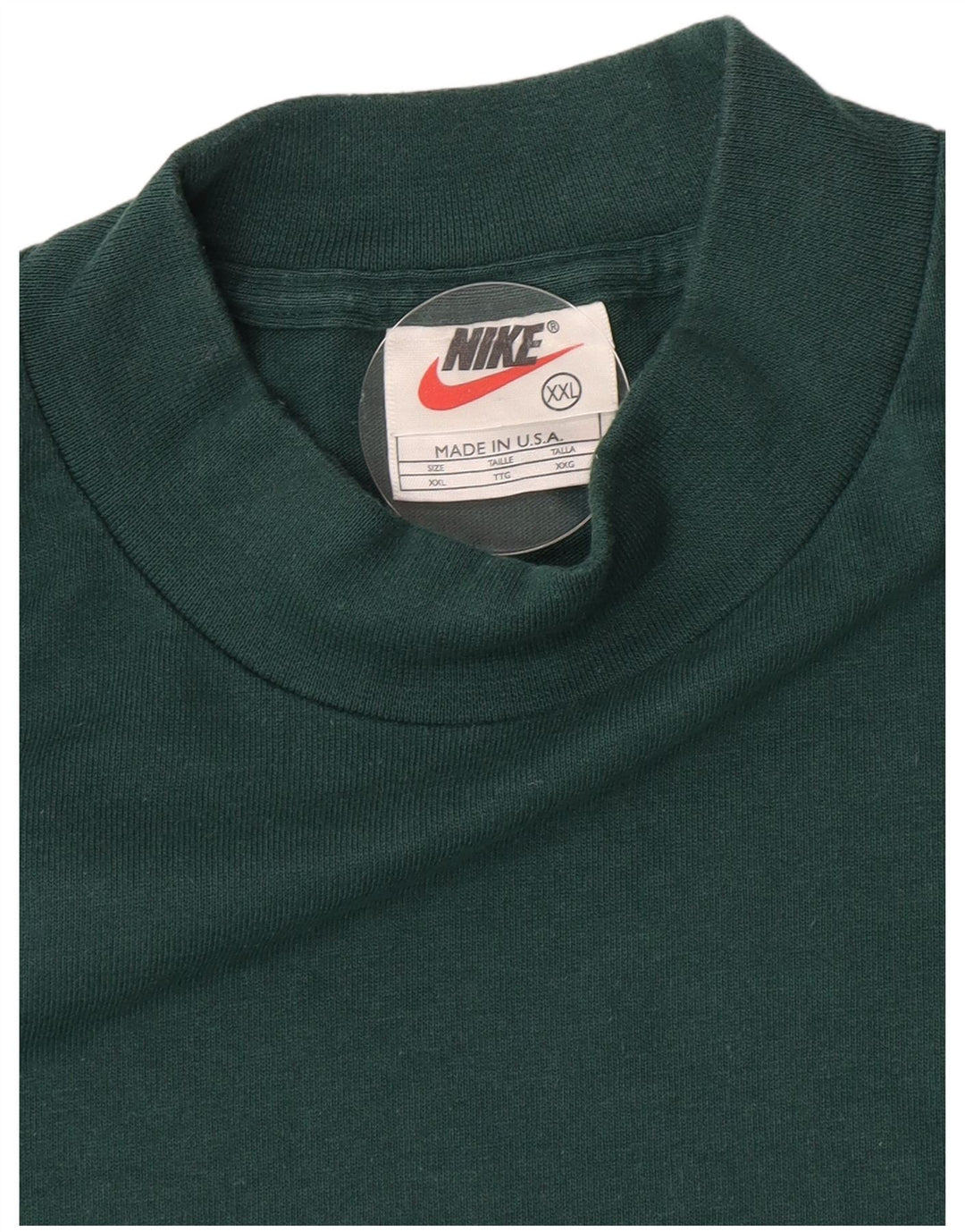 Мужской топ с длинным рукавом Nike 2XL, зеленый хлопок