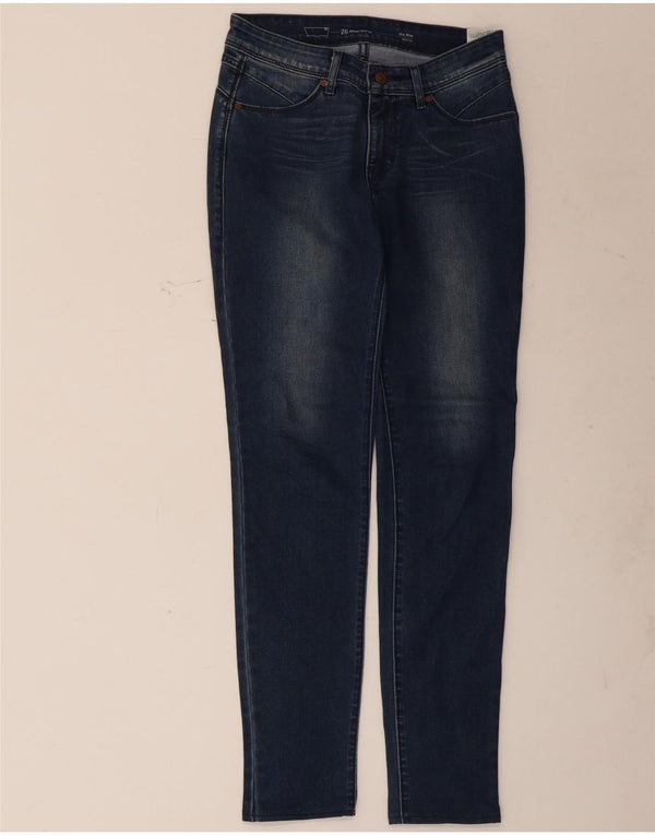 Женские джинсы скинни Levi's Demi Curve со средней посадкой W26 L29 Темно-синие хлопковые