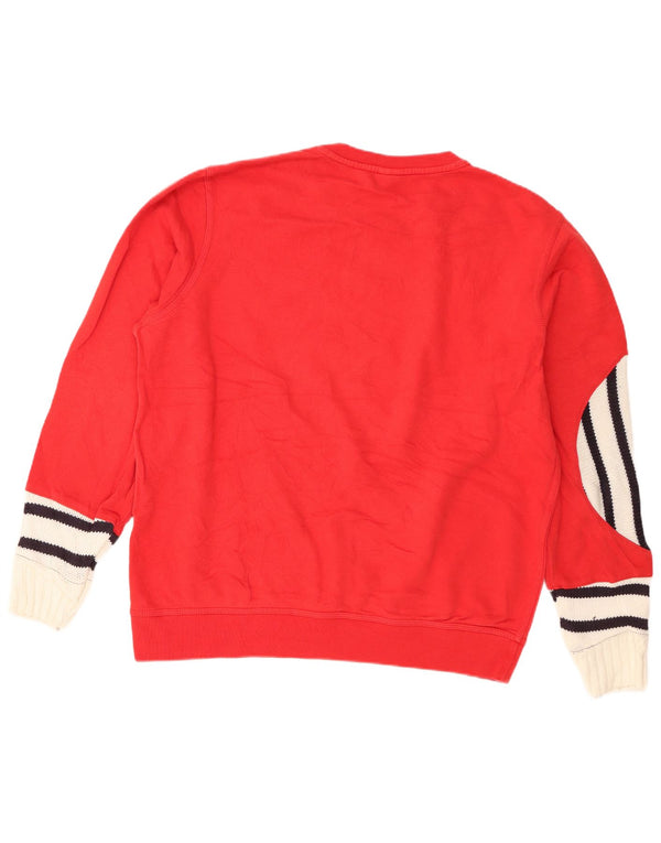 Мужской свитшот Nike Jumper XL, красный, хлопок с цветными блоками