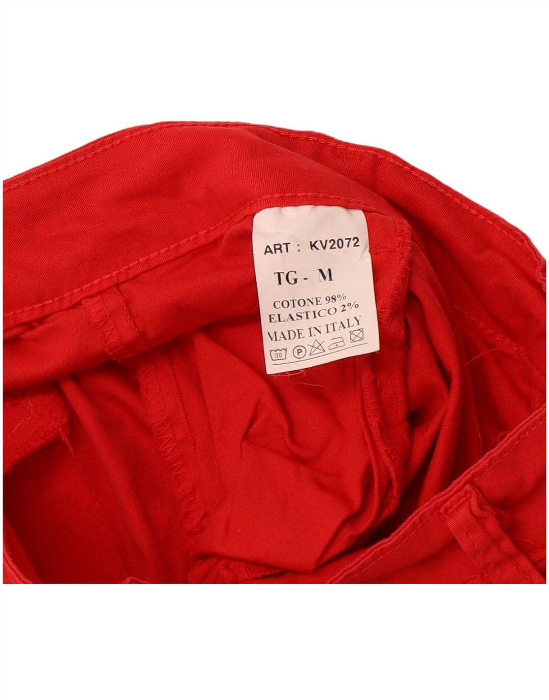 VINTAGE Womens Chino Shorts Medium W30 Red Cotton