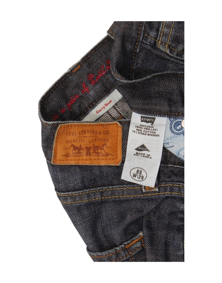 Женские джинсы Levi's Curvy Bootcut США 8, средние W29 L31, синие, хлопок