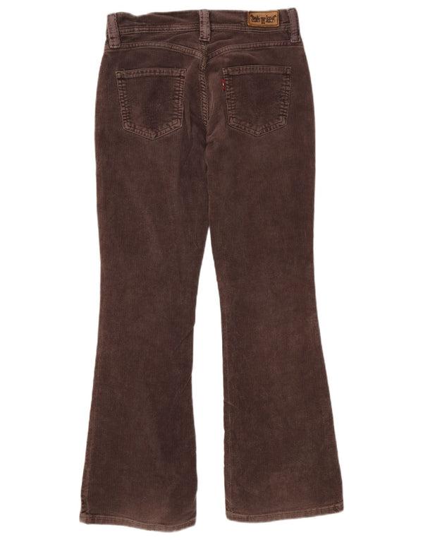 Женские вельветовые брюки-клеш Levi's W28 L30, коричневые, хлопковые