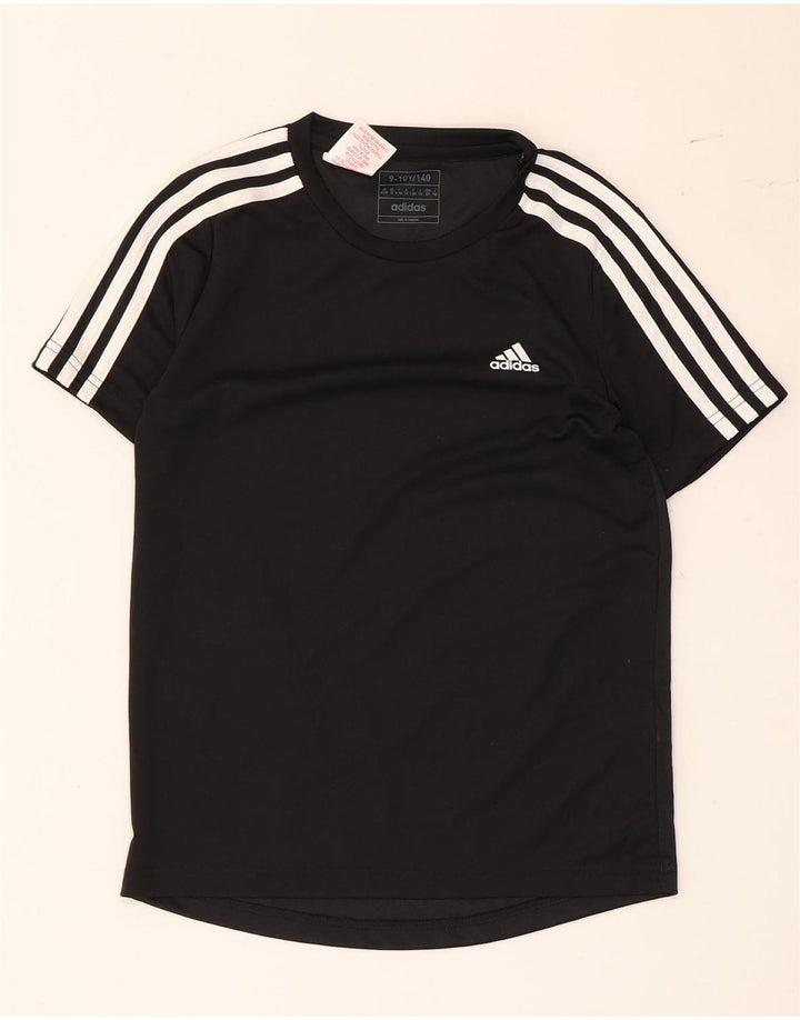 Футболка Adidas для мальчиков Aeroready, топ 9-10 лет, черный полиэстер