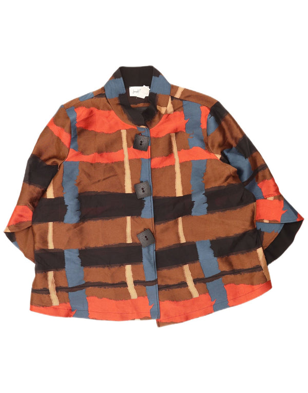 Joseph Ribkoff Женский пиджак оверсайз с рукавами 3/4 UK 18 XL Коричневый