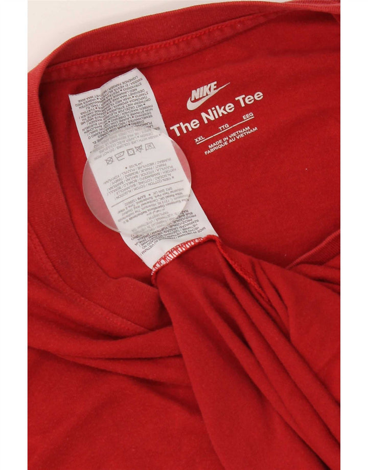 Мужская футболка Nike Top 2XL, красный хлопок