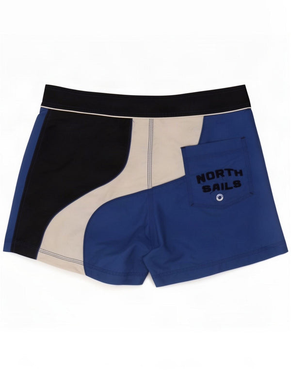 Мужские шорты для плавания North Sails, маленькие синие нейлоновые шорты с цветными блоками
