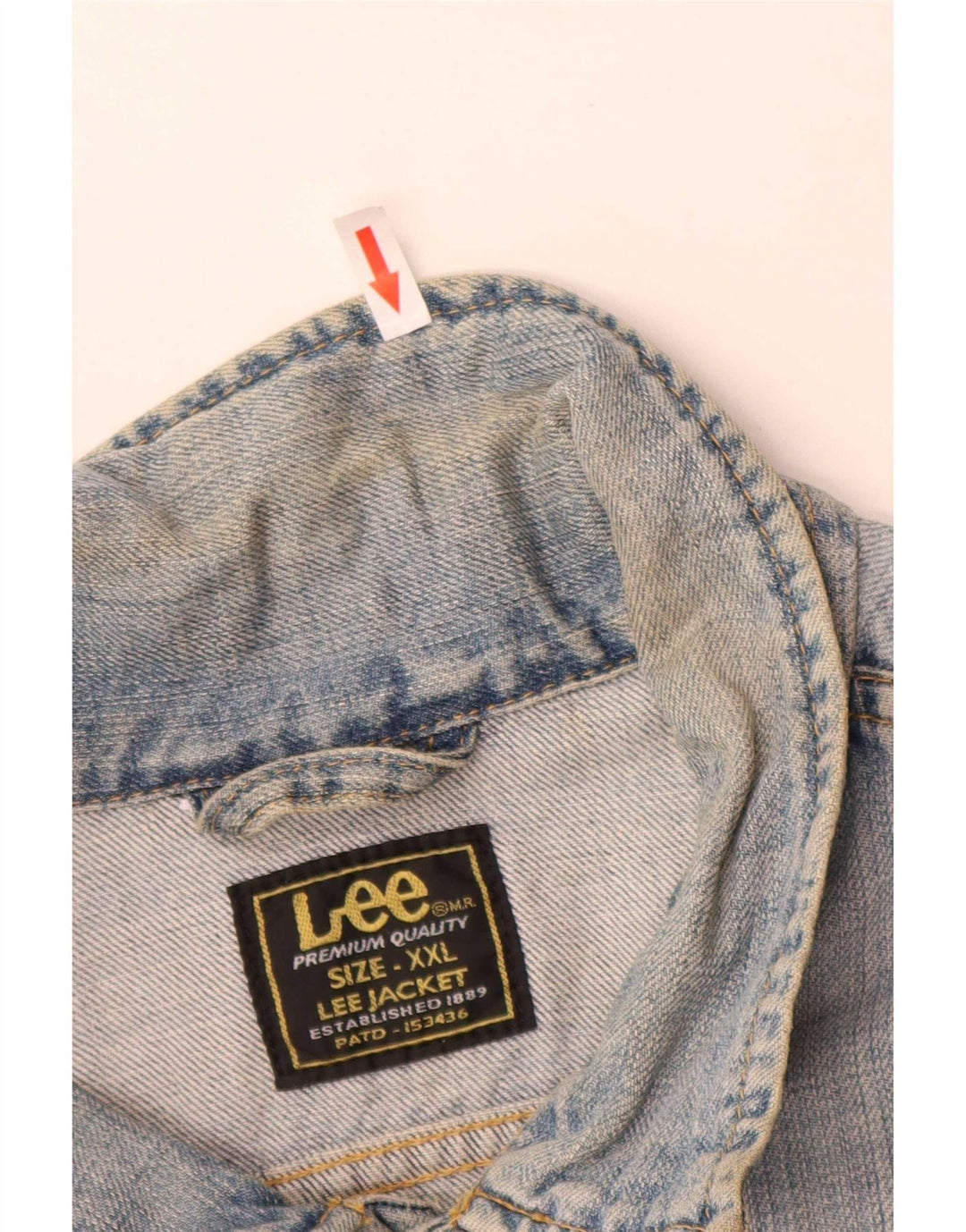 Мужская джинсовая куртка Lee UK 44 2XL, синяя, хлопок