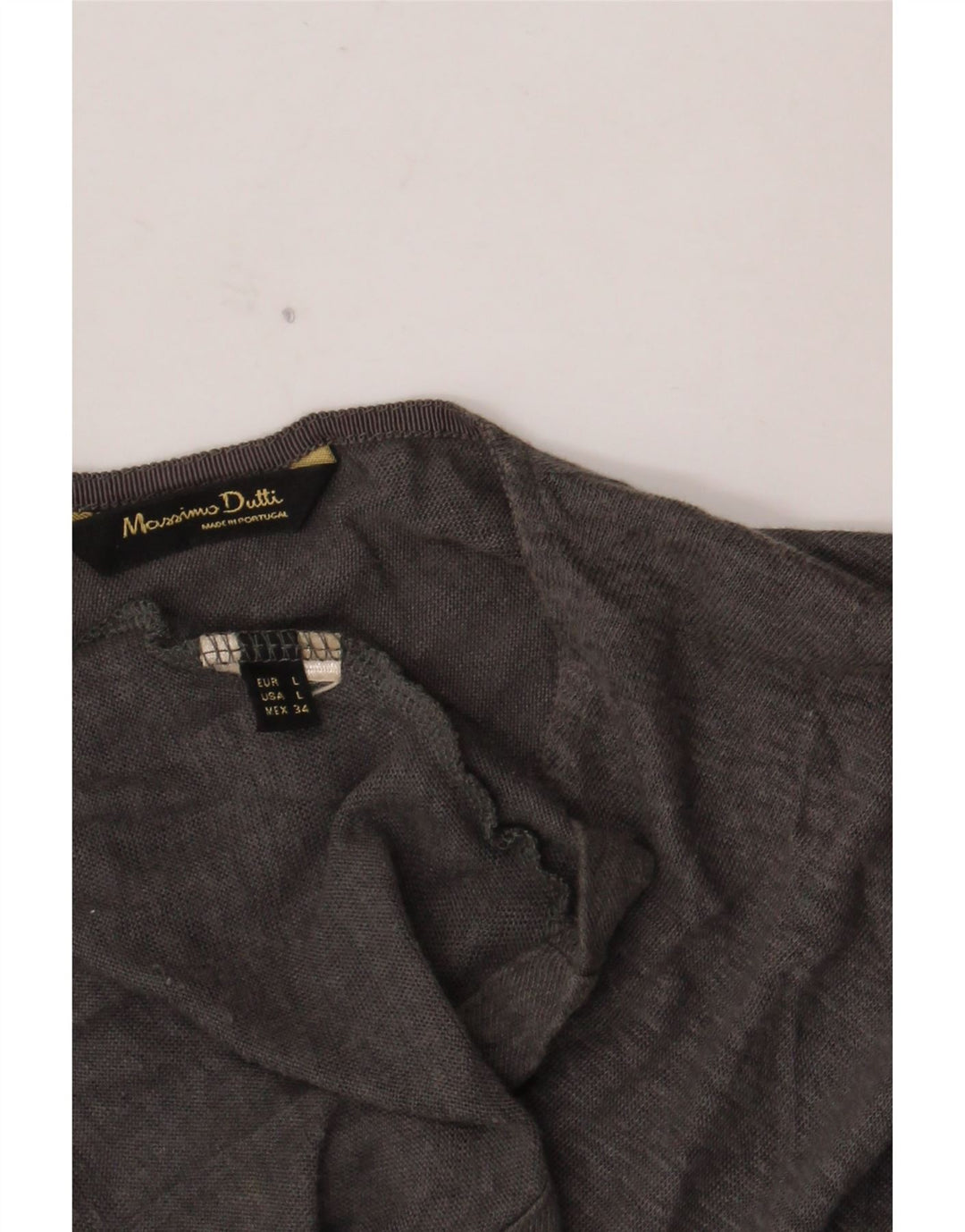Женская блузка Massimo Dutti Top UK 16, большая, серая