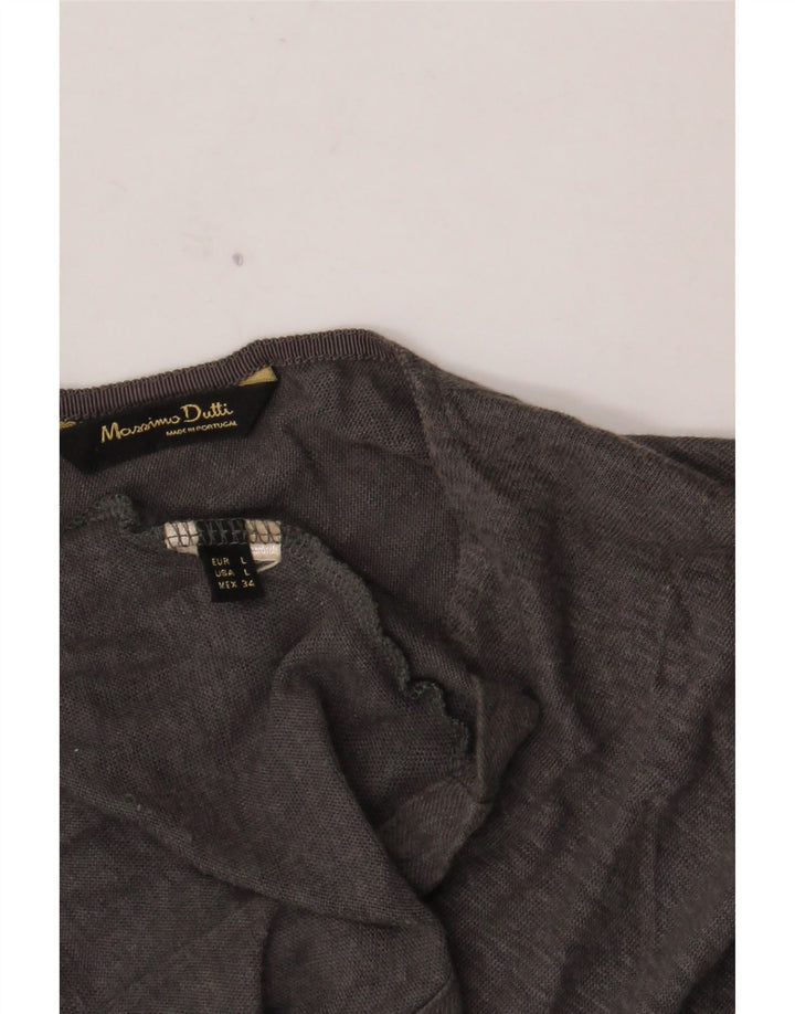 Женская блузка Massimo Dutti Top UK 16, большая, серая