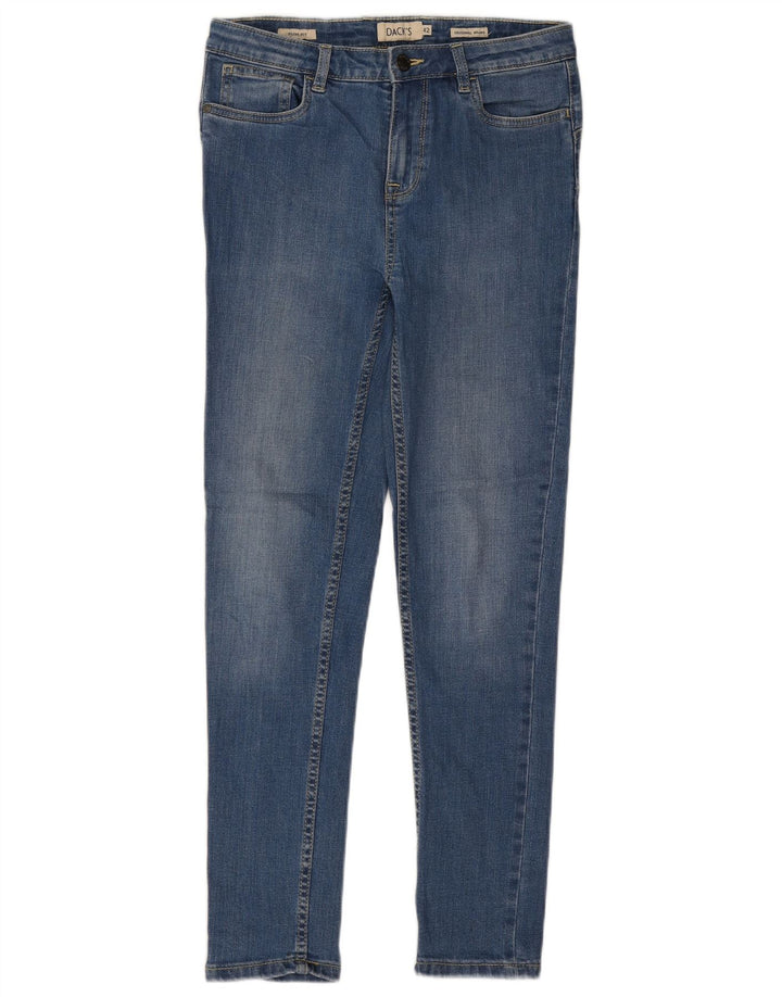 DACK'S Womens Slim Jeans IT 42 Medium W30 L28 Blue Cotton