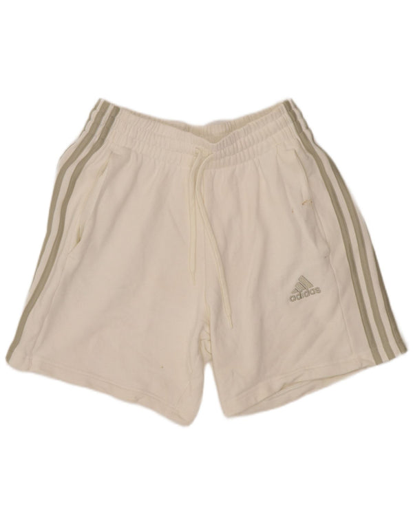 Женские спортивные шорты Adidas UK 8, маленькие белые хлопковые