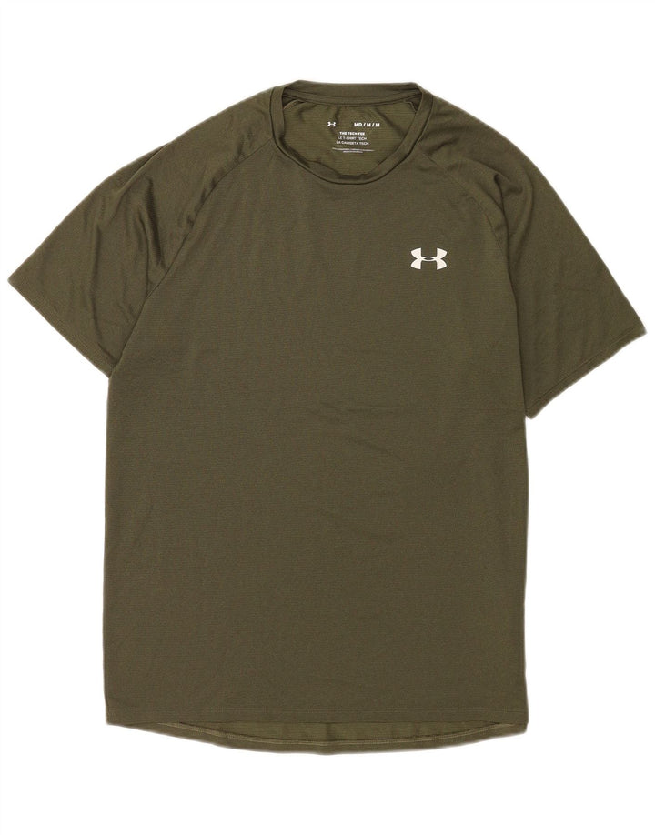 Мужская футболка Under Armour Верх среднего цвета, хаки, полиэстер