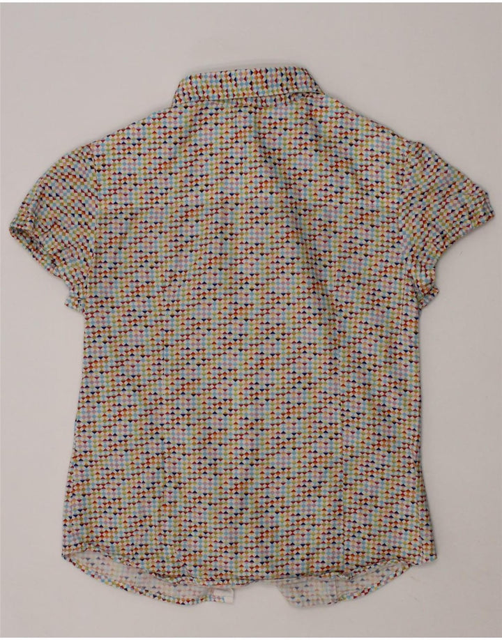 HARMONT & BLAINE Girls Shirt 7-8 Years Multicoloured Geometric Vintage Harmont & Blaine and Second-Hand Harmont & Blaine from Messina Hembry 