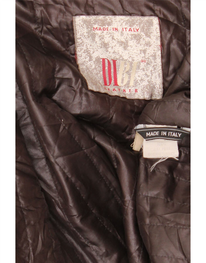 Мужская кожаная куртка Dibi UK 42 XL Коричневая кожаная