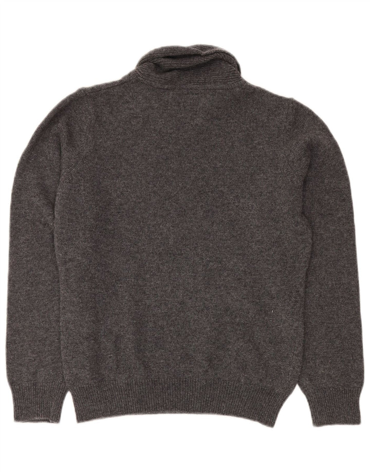 Джемпер BARBOUR для мальчиков с шалевым вырезом, свитер, 15–16 лет, размер 2XL, серый, шерсть Fair Isle