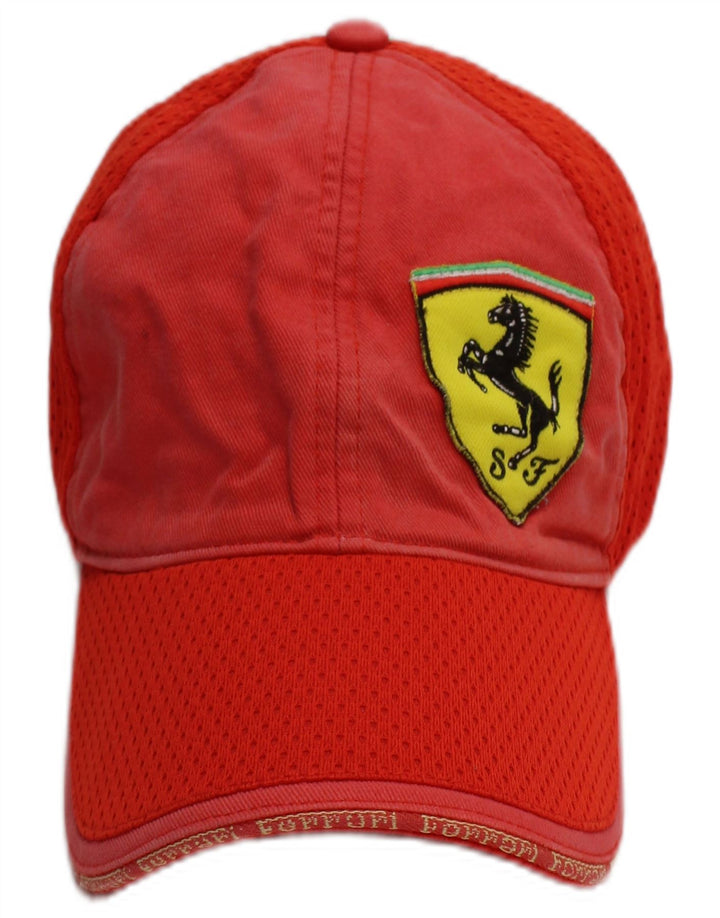 Мужская бейсболка Puma Ferrari с графическим рисунком, один размер, красная с цветными блоками