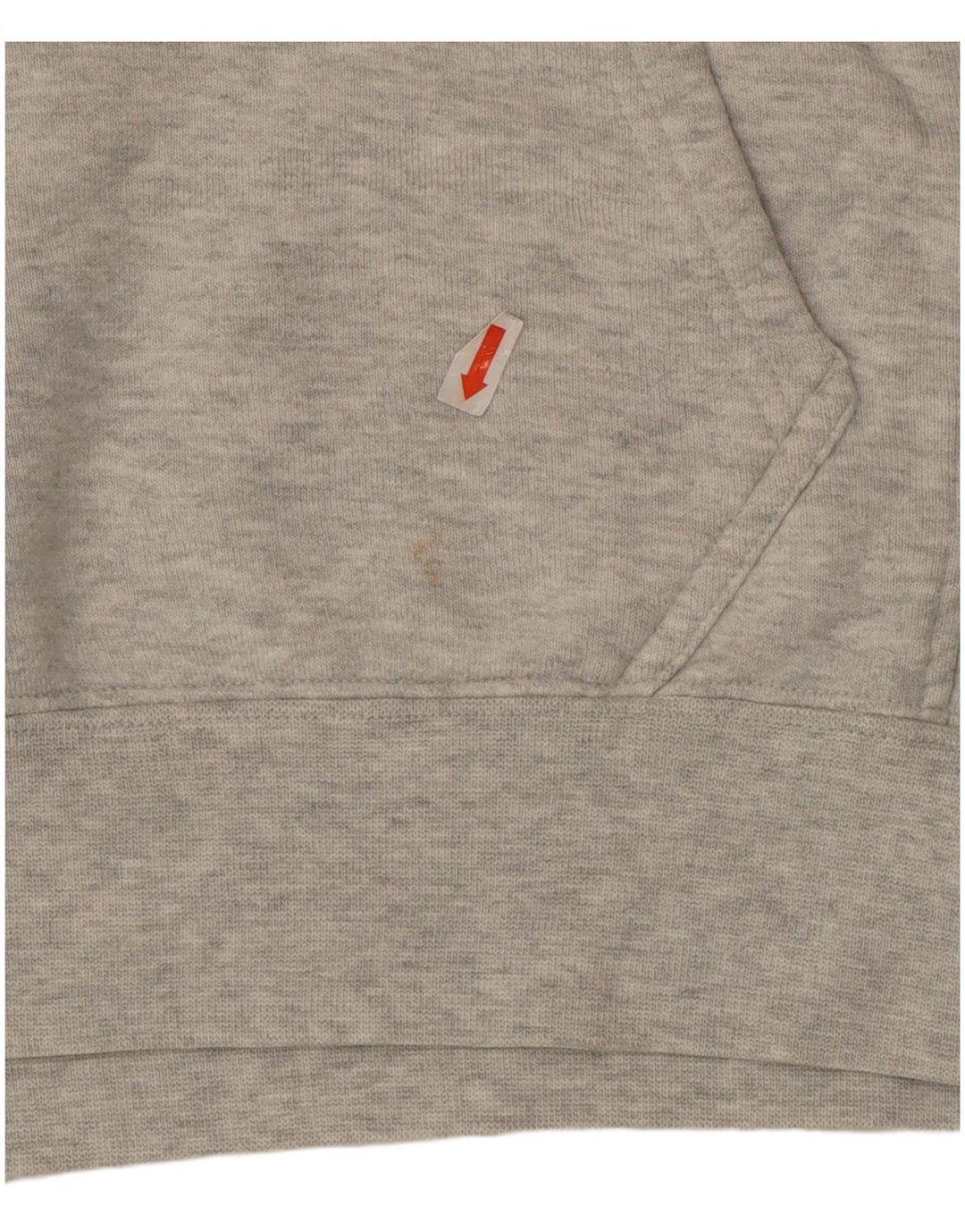 Женский укороченный джемпер с капюшоном Adidas UK 14, хлопок среднего серого цвета