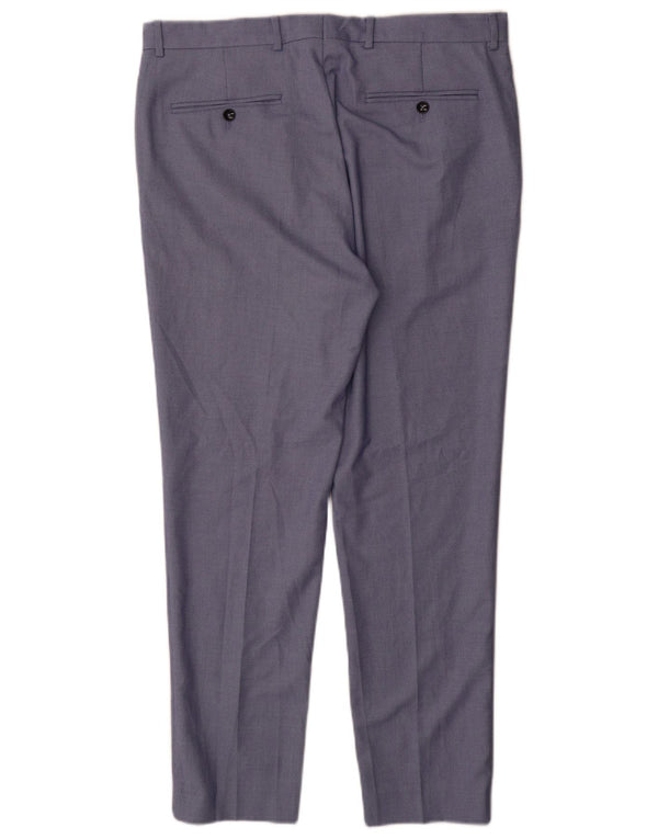 Zara Mens Slim Chino Trousers EU 44 Large W34 L30 Blue