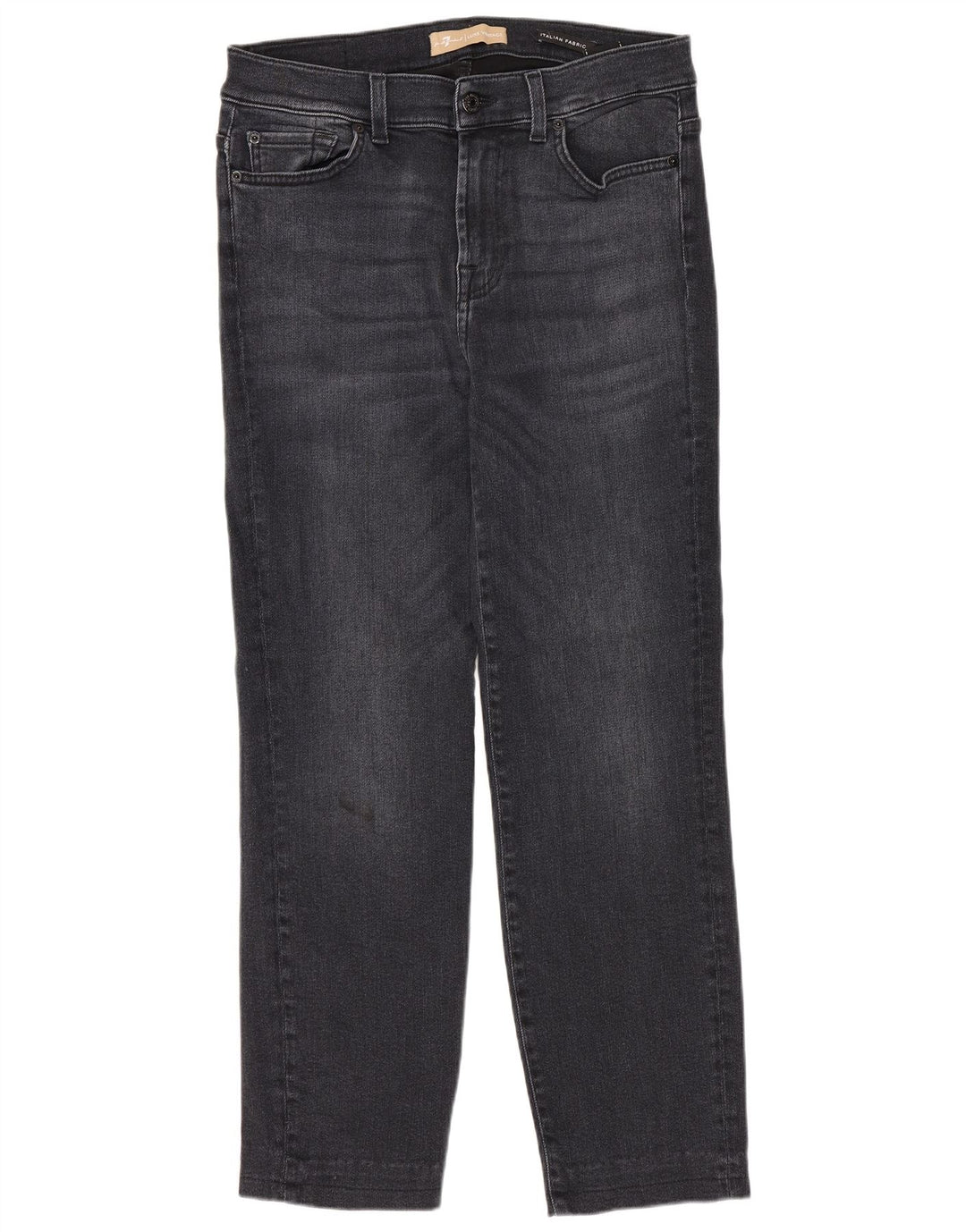 Женские прямые джинсы 7 For All Mankind W30 L27 Темно-синие