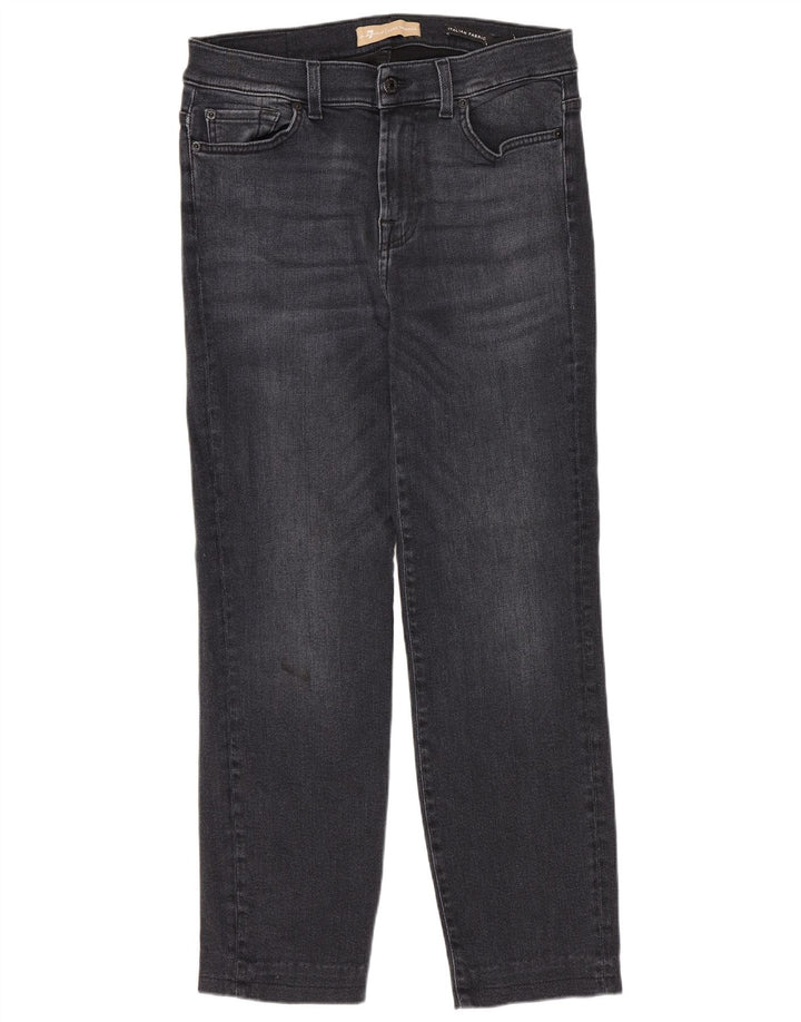Женские прямые джинсы 7 For All Mankind W30 L27 Темно-синие