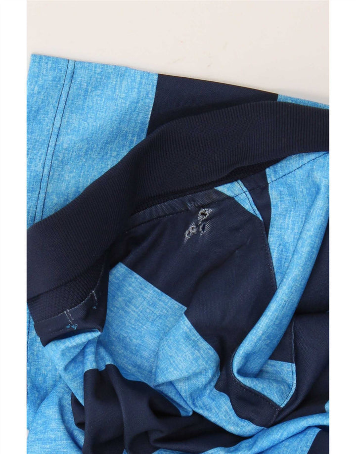 Мужская рубашка поло Nike Dri Fit Standard, полиэстер, маленькая синяя полоска