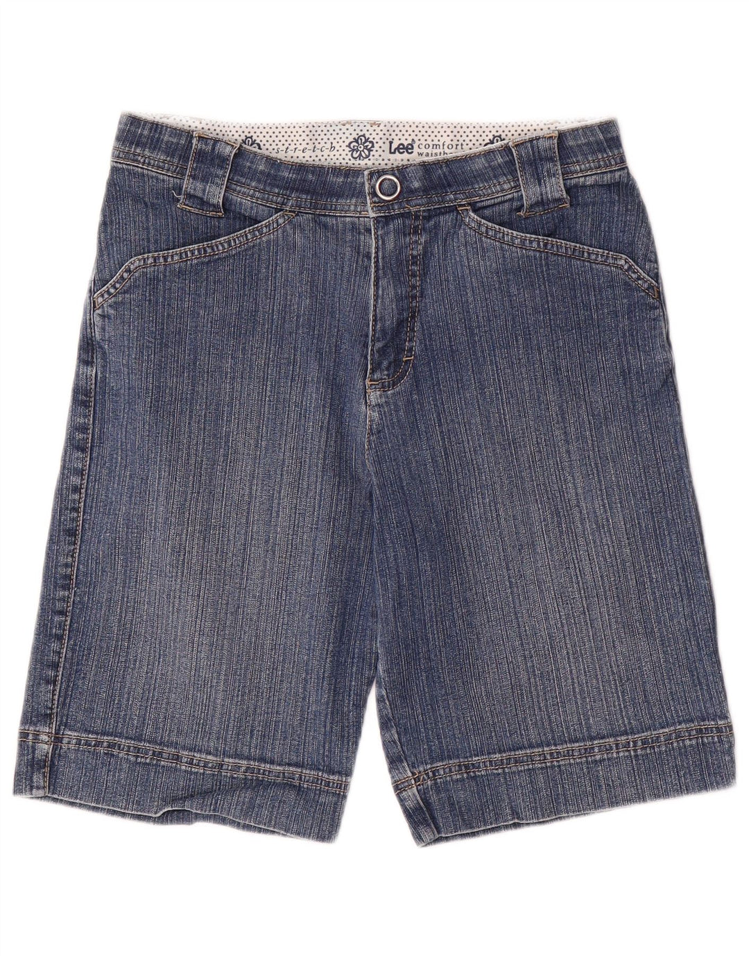 Женские джинсовые шорты Lee US 6 Medium W28 Синие, хлопок
