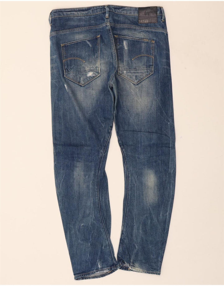 G-STAR Mens Distressed Banana Slim Jeans W27 L27 Blue Vintage G-Star and Second-Hand G-Star from Messina Hembry 