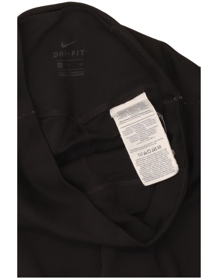Женские леггинсы NIKE Dri Fit UK 10, маленькие черные из полиэстера