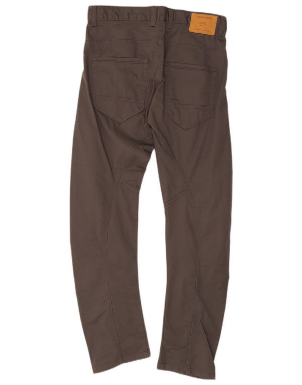 Мужские повседневные брюки-бананы Jack & Jones W32 L34 серые из полиэстера
