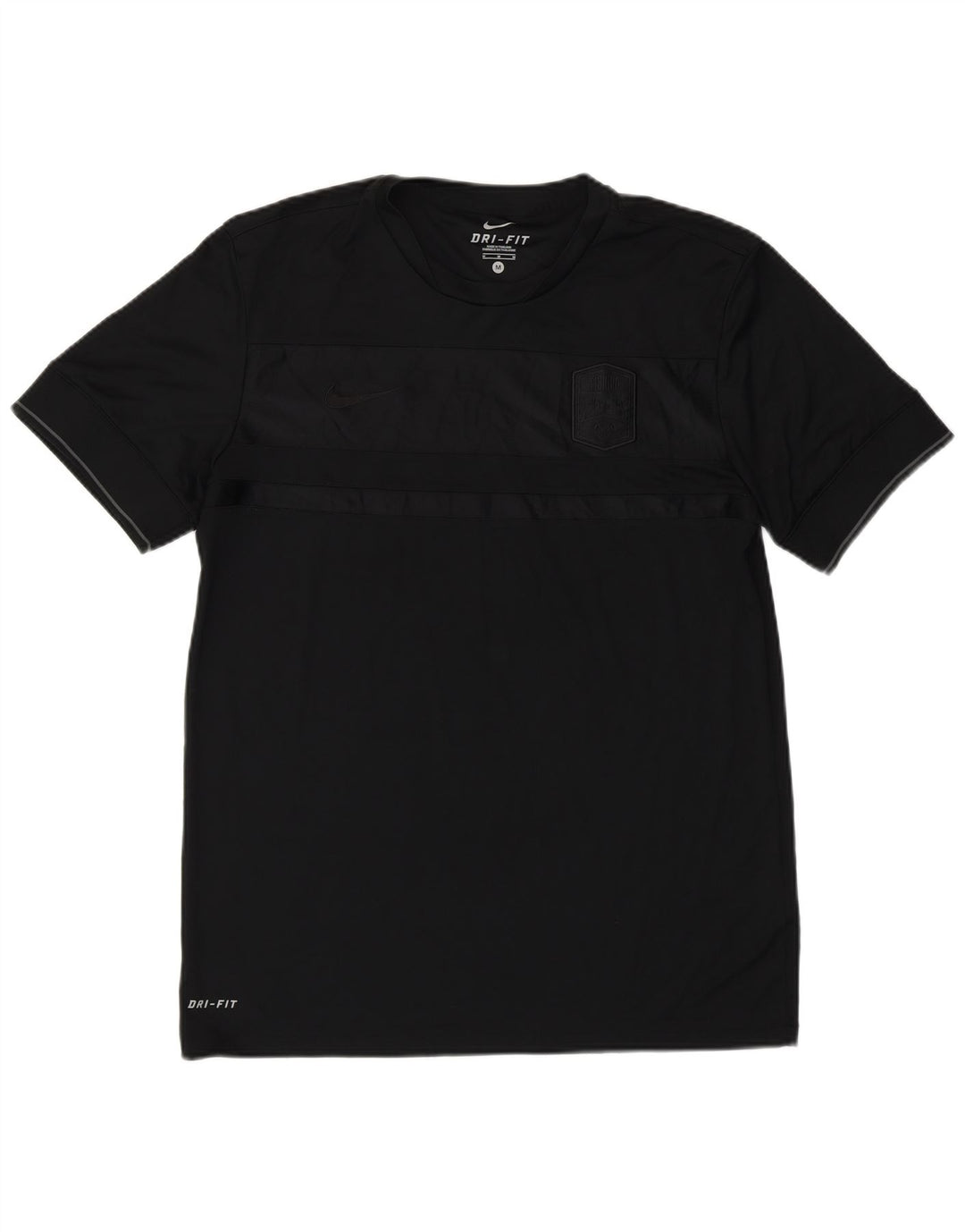 Мужская футболка Nike Dri Fit, средний черный полиэстер