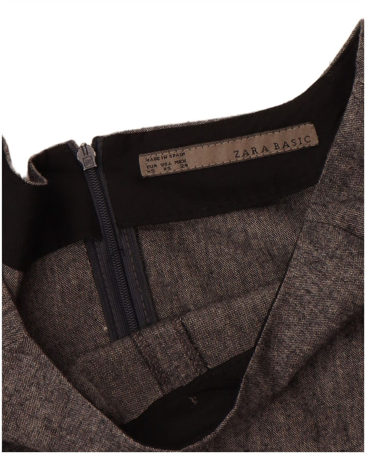 Женское платье прямого кроя Zara UK 6 XS, серое, вискоза с крапинками