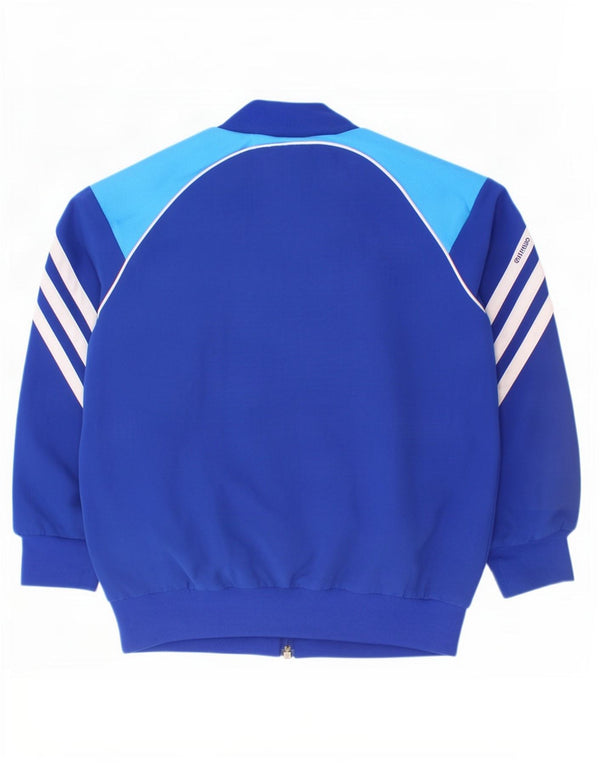 Спортивный костюм Adidas для мальчиков, верхняя куртка 2–3 лет, синяя, полиэстер с цветными блоками