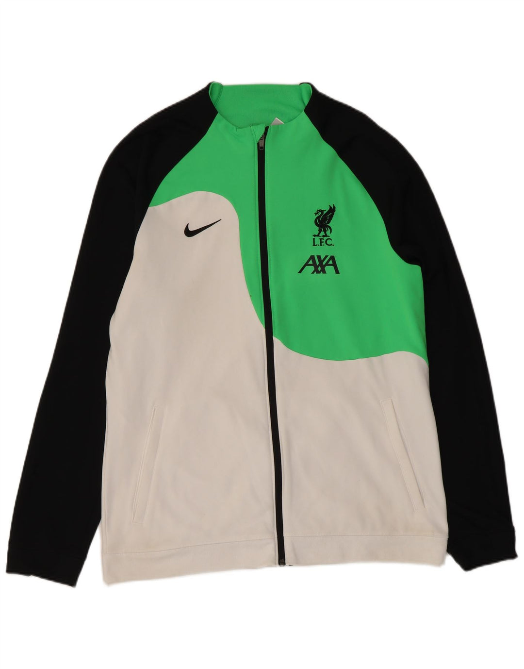 Мужской спортивный костюм Nike Liverpool Slim Fit, верхняя куртка, большой белый цвет с цветными блоками