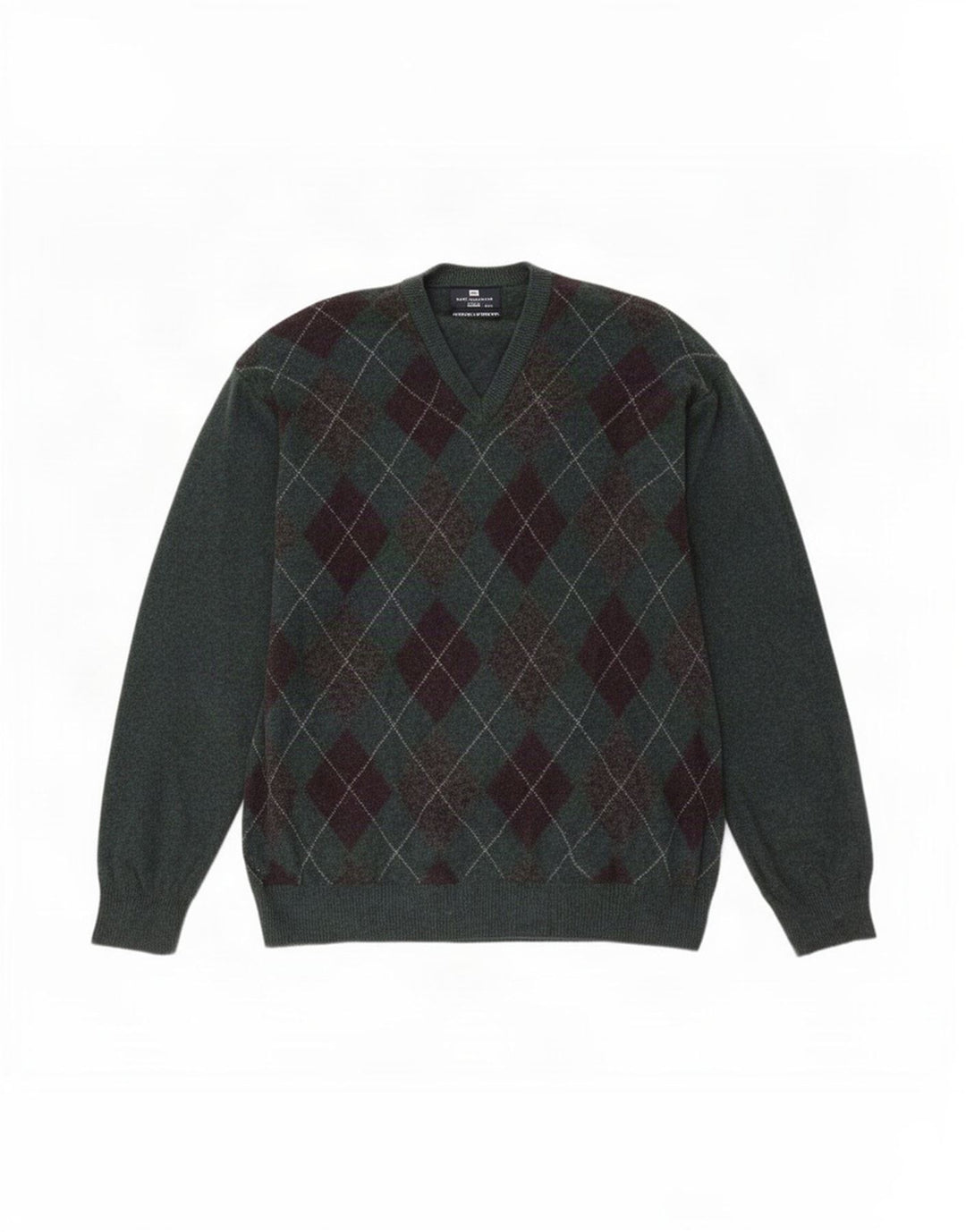 Мужской свитер Marks & Spencer Blue Harbour с v-образным вырезом 2XL зеленый