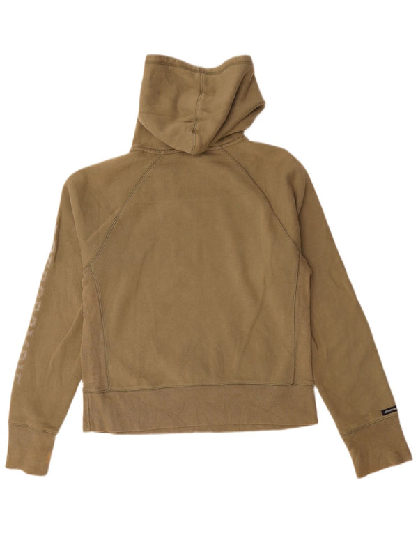 Женский джемпер с капюшоном Abercrombie & Fitch UK 16, большой размер, цвет хаки, хлопок