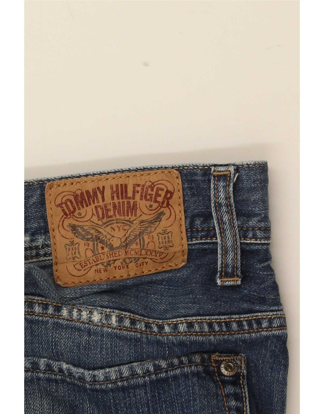 Мужские прямые джинсы Tommy Hilfiger Ryder на молнии W36 L32 синие