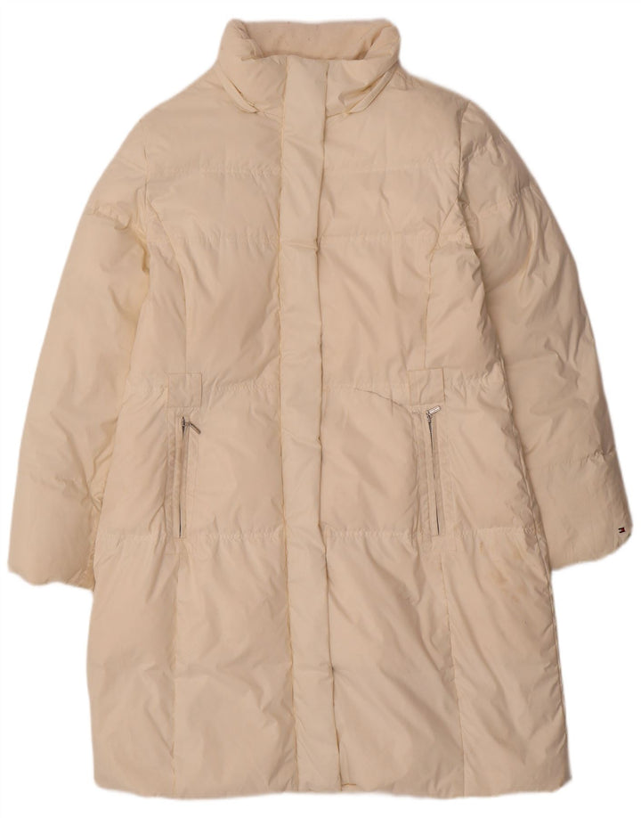 Женское стеганое пальто Tommy Hilfiger UK 18 XL, белый полиэстер