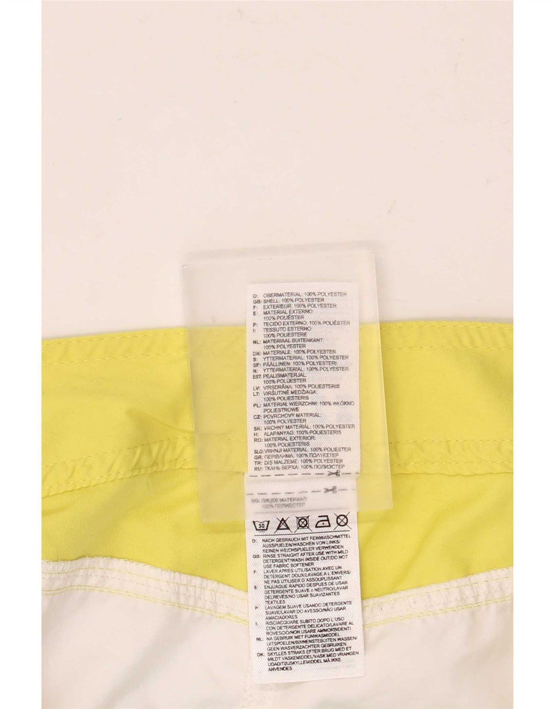 Женские шорты для плавания Adidas UK 12, средний белый полиэстер с цветными блоками