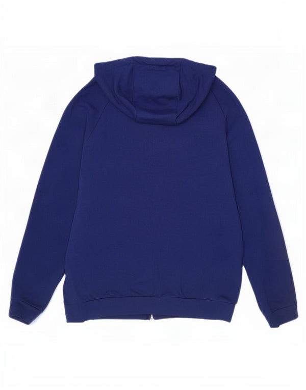 Мужской свитер с капюшоном на молнии Nike Dri Fit, маленький темно-синий