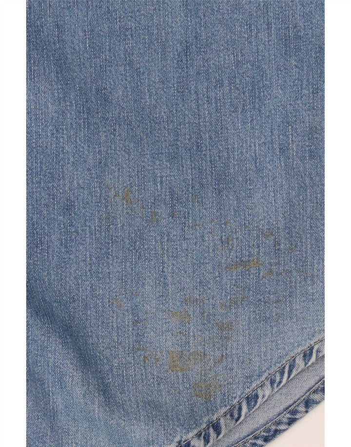 Мужская джинсовая рубашка Levi's из хлопка среднего синего цвета