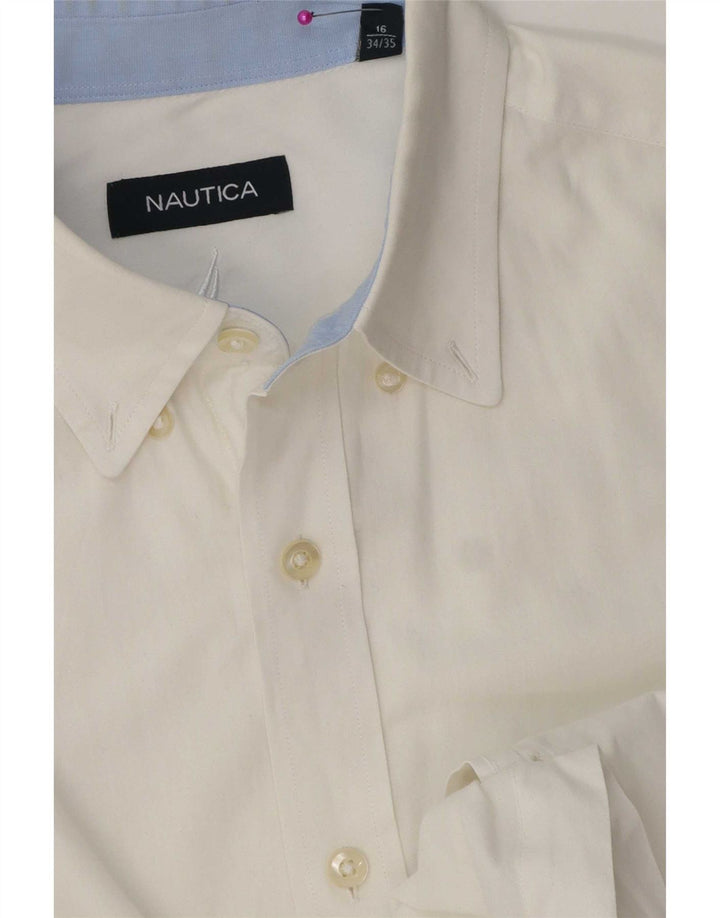 Мужская рубашка Nautica, размер 16, большая белая