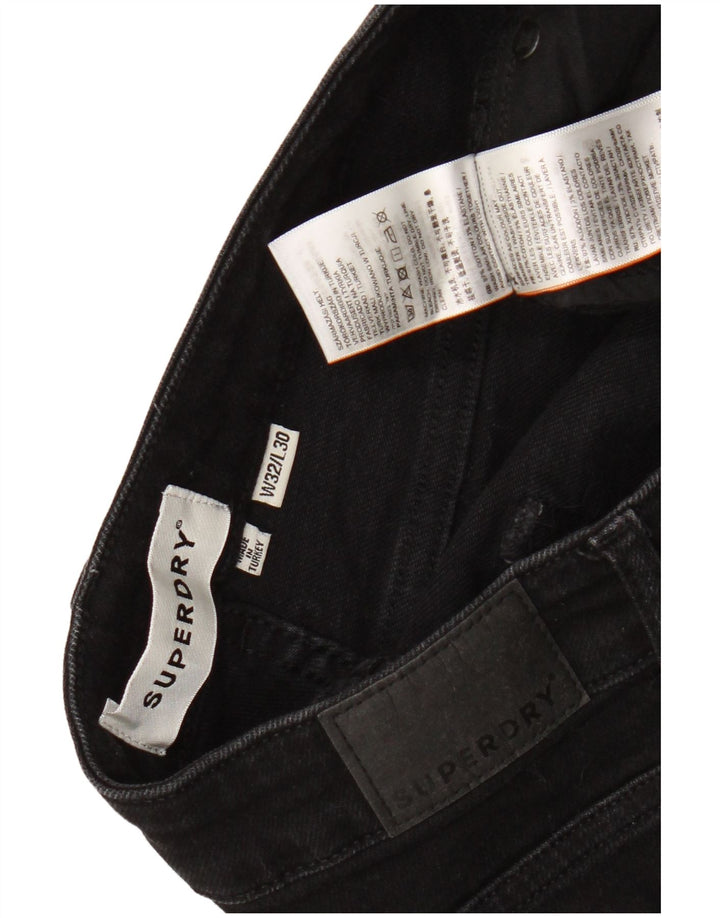 Женские джинсы скинни Superdry W32 L30, черный хлопок