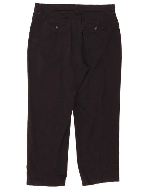 Женские укороченные брюки свободного покроя Lee, размер США 16, XL, W34, L26, черный хлопок