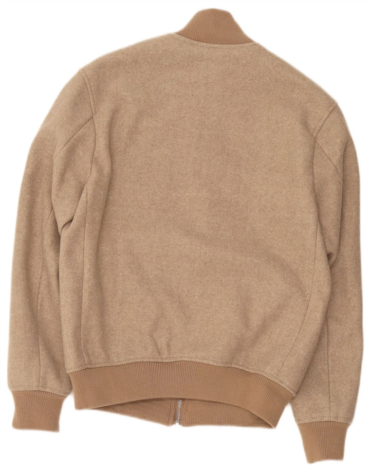 Мужская куртка-бомбер Zara UK 36, маленькая, бежевая