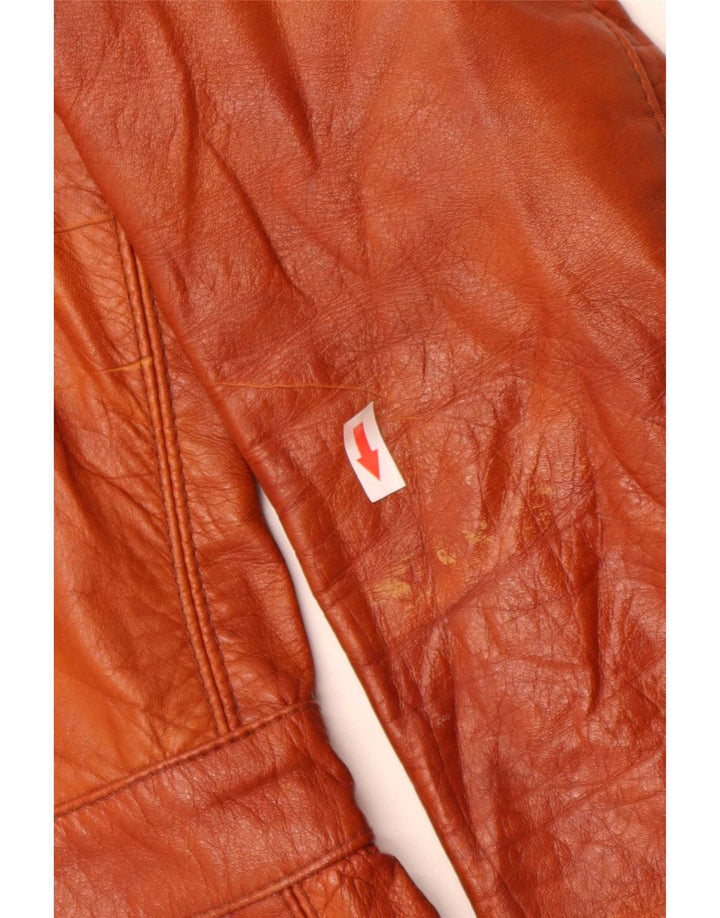 Винтажные мужские кроссовки UK 34 XS из коричневой кожи