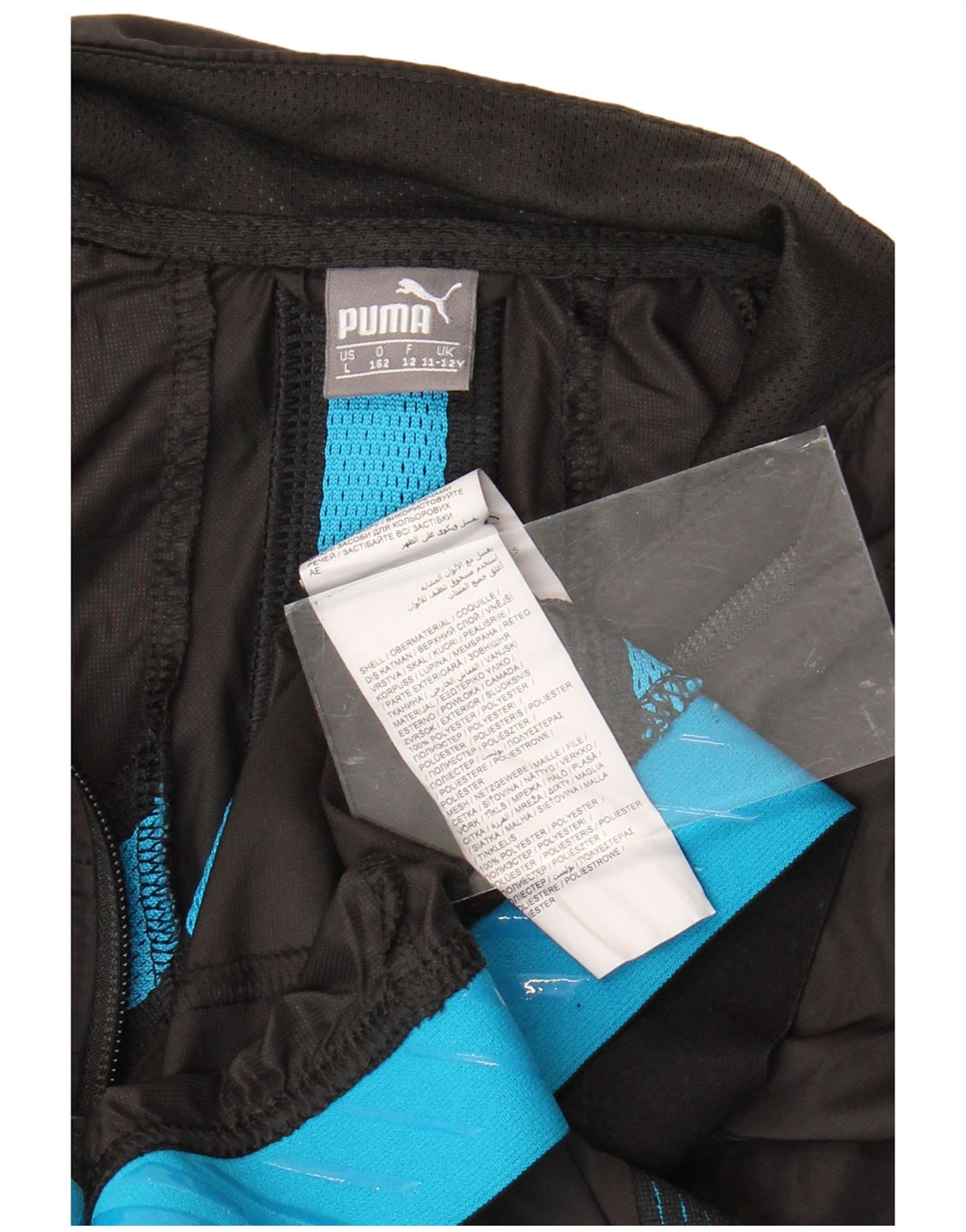 Спортивный костюм PUMA для мальчиков, верхняя куртка 11-12 лет, черный полиэстер