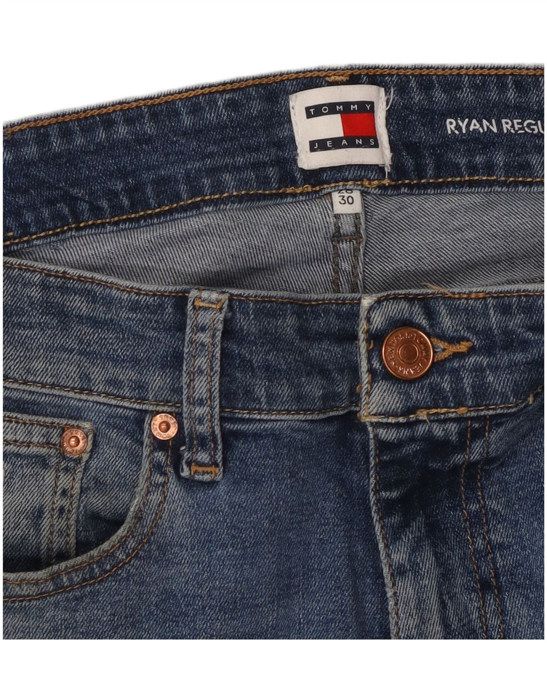 Мужские прямые джинсы TOMMY HILFIGER Ryan Regular W28 L30 синие