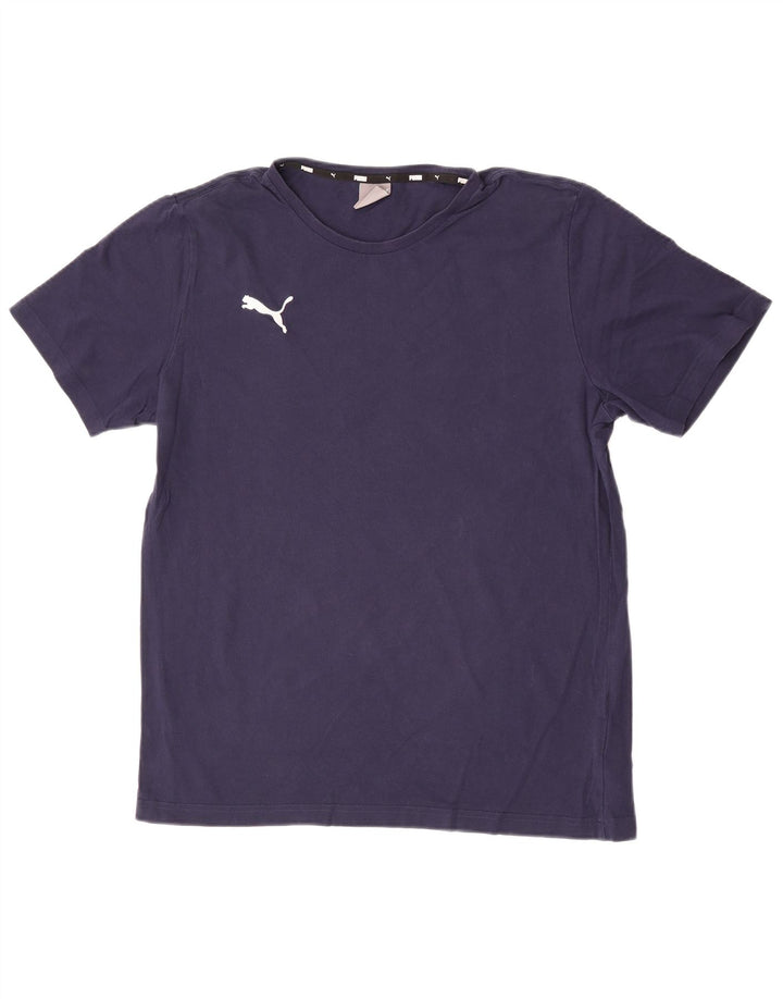 Мужская футболка Puma, большой темно-синий хлопок