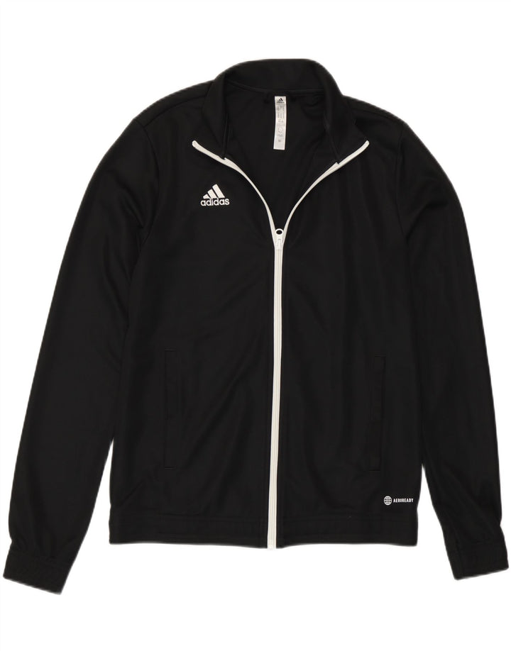 Женская верхняя куртка спортивного костюма Adidas Aeroready UK 12/14, средний черный